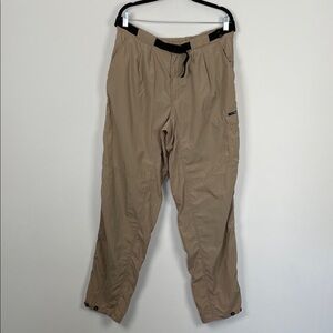 Exofficio Belted Outdoor Quick Dry Cargo Men's L Lightweight Hiking Beige Pants